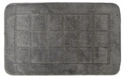RIDDER - DELHI kúpeľňová predložka 50x80cm protišmyková, 100% polyester, tmavošedá (1712300)