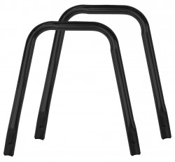 RIDDER - HANDICAP podporné rukoväte pre kúpeľňovú stoličku, čierna (A173110)