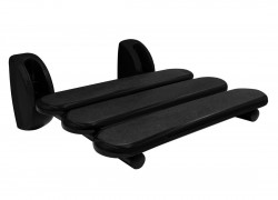 RIDDER - HANDICAP sklopné sprchové sedátko 36x25cm, čierna (A140110)