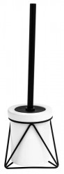 RIDDER - MILA WC kefa na postavenie, čierná/keramika (2163401)