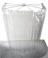 RIDDER - OMBRELLA skladacia sprchová kabína, 100x70cm, priehľadná (58200)