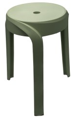 RIDDER - STAN kúpeľňová stolička, priemer 30cm, verde (A176105)