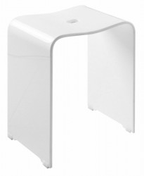 RIDDER - TRENDY kúpeľňová stolička 40x48x27,5cm, biela (A211101)