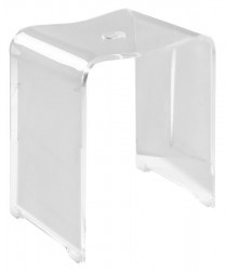 RIDDER - TRENDY kúpeľňová stolička 40x48x27,5cm, číra (A211100)