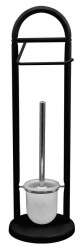 RIDDER - UNIQUE stojan s držiakom na toaletný papier a WC kefou, čierna (11109410)