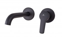 Rubineta - Podomietková umývadlová batéria TORINO-1F set - Farebnica - Čierna (OLBAPM0010)