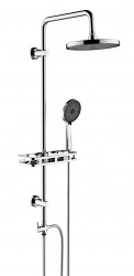 Rubineta - Sprchový set SILVERFLOW s poličkou as príslušenstvom (OLBA624147)