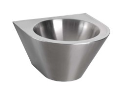 SANELA - Antivandalové nerezové umyvadlo kónické, průměr 320 mm (SLUN 22M)