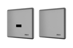 SANELA - Automatický skupinový splachovač pisoárov, s elektronikou ALS, 24 V DC, Bluetooth, matná nerezová (SLP 05KX)
