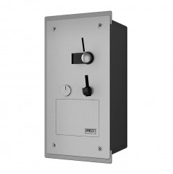 SANELA - Automaty Zabudovateľný mincový automat dverového zámku, antivandal, matná nerezová (SLZA 40Z)