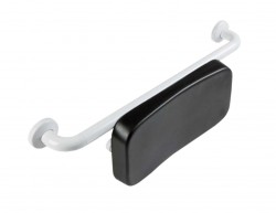 SANELA - Chrbtová opierka k WC, biela/čierna (SLZM 22W)