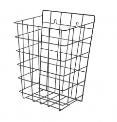 SANELA - Drátěné koše Drôtený kôš, 360x290x180 mm, oceľ/čierna (SLZN 40V)