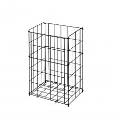 SANELA - Drátěné koše Drôtený kôš, 540x340x260 mm, oceľ/čierna (SLZN 42V)