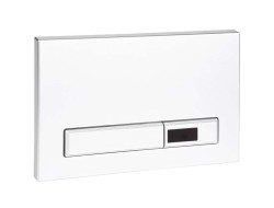 SANELA - Elektronické ovládacie tlačidlo splachovania WC, do rámu SLR 21, biela (SLW 02A)