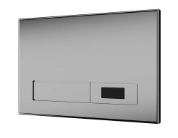 SANELA - Elektronické ovládacie tlačidlo splachovania WC, do rámu SLR 21, nerezová (SLW 02N)