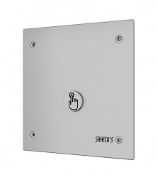 SANELA - Elektronické ovládanie splachovania WC, batériové napájanie 6 V, nerezová (SLW 01PBA)