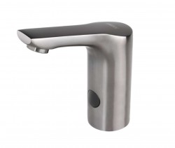 SANELA - Elektronický umývadlový ventil, sieťové napájanie, metal grey matt (SLU 62HX)