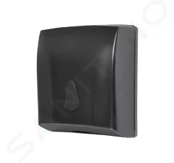 SANELA - Hygiena toalety Zásobník na papierové uteráky skladané, čierna (SLDN 03N)