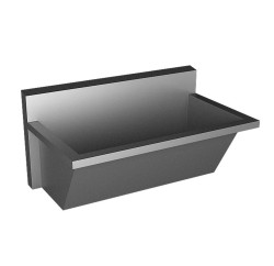 SANELA - Lekársky umývací žľab, dĺžka 1500 mm, oceľ AISI 316L, matná nerezová (SLUN 55L)
