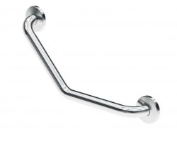 SANELA - Madla Držadlo 47x19 cm, lomené, lesklá nerezová (SLZM 21)