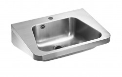 SANELA - Nerezová umyvadla Umývadlo, 550x420 mm, s 1 otvorom na batériu, nerezová (SLUN 36A)