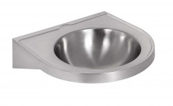 SANELA - Nerezová umyvadla Umývadlo bezbariérové 500x490 mm, bez otvoru na batériu, nerezová (SLUN 47)