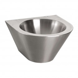 SANELA - Nerezová umyvadla Umývadlo z nehrdzavejúcej ocele kónické 355 mm, antivandal (SLUN 59)