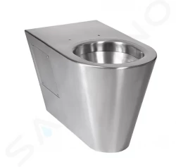 SANELA - Nerezová WC Antivandalové WC z nehrdzavejúcej ocele na podlahu (SLWN 14)