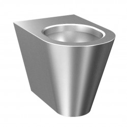 SANELA - Nerezová WC Stojace WC z nehrdzavejúcej ocele, antivandal (SLWN 05)