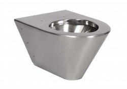 SANELA - Nerezová WC Závesné antivandalové WC z nehrdzavejúcej ocele (SLWN 09)