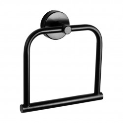 SANELA - Nerezové doplňky Držiak na uterák, matná čierna (SLZD 06N)