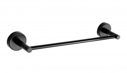 SANELA - Nerezové doplňky Držiak uterákov, dĺžka 40 cm, matná čierna (SLZD 07N)