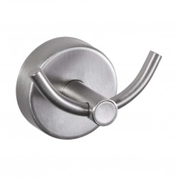 SANELA - Nerezové doplňky Dvojitý háčik, matná nerezová (SLZN 57X)