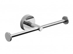 SANELA - Nerezové doplnky Nerezový dvojitý držiak toaletného papiera, lesklá nerez (SLZD 21)
