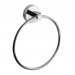 SANELA - Nerezové doplňky Nerezový kruhový držiak na uterák, lesklá nerezová (SLZD 05)