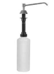 SANELA - Nerezové doplňky Zápustný chrómovaný dávkovač tekutého mydla 1 l (SLZN 17)