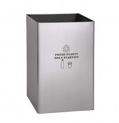 SANELA - Nerezové koše Odpadkový kôš 67 l, matná nerezová (SLZN 49AA)