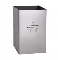 SANELA - Nerezové koše Odpadkový kôš 67 l, matná nerezová (SLZN 49AD)