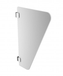 SANELA - Nerezové pisoárové zástěny Deliaca stena k pisoárom, biela (SLZN 14)