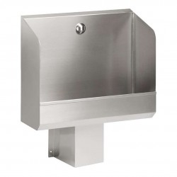 SANELA - Nerezové pisoárové žlaby Pisoárový žľab z nehrdzavejúcej ocele so skrytým splachovaním, dĺžka 600 mm, 6 V (SLPN 02CB)