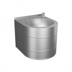 SANELA - Nerezové pitné fontánky Pitná fontánka z nehrdzavejúcej ocele s tlačnou armatúrou (SLUN 14)