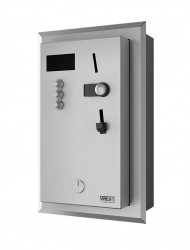 SANELA - Nerezové příslušenství Mincový automat na 1-3 sprchy, priame ovládanie (SLZA 01MZ)