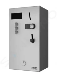 SANELA - Nerezové příslušenství Mincový automat na štyri až osem/dvanásť spŕch – priame ovládanie (SLZA 02M)