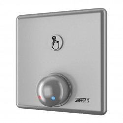 SANELA - Nerezové příslušenství Sprchová armatúra s tlačidlom piezo – na dve vody, regulácia zmiešavacou batériou (SLZA 20PH)