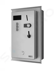 SANELA - Nerezové příslušenství Vstavaný mincový automat na jednu až tri sprchy – priame ovládanie (SLZA 01MZ)
