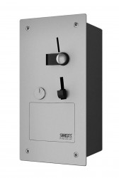 SANELA - Nerezové příslušenství Vstavaný mincový automat na jednu sprchu, interaktívne ovládanie (SLZA 03NZ)