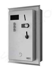 SANELA - Nerezové příslušenství Vstavaný mincový automat na štyri až osem/dvanásť spŕch – interaktívne ovládanie (SLZA 02NZ)