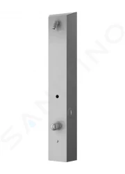 SANELA - Nerezové sprchové panely Nástenný sprchový panel na mincové žetóny, zmiešavacia batéria, matná nerezová (SLZA 29)