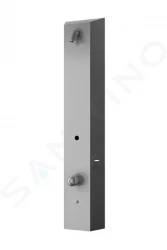 SANELA - Nerezové sprchové panely Nástenný sprchový panel na RFID žetóny, zmiešavacia batéria, matná nerezová (SLZA 32)