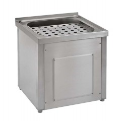 SANELA - Nerezové výlevky Celoopláštená výlevka z nehrdzavejúcej ocele na podlahu (SLVN 03A)